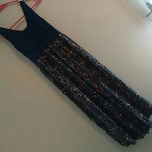 Blue floral nightgown